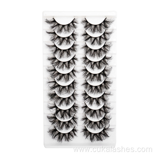 vegan full strip 10 pairs faux mink lashes